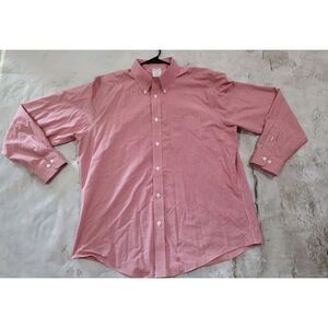 Mens XL Brooks Brothers Regent Supima Cotton Long Sleeve Button Up Shirt